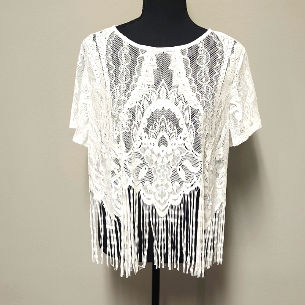 Lacey crop T-shirt